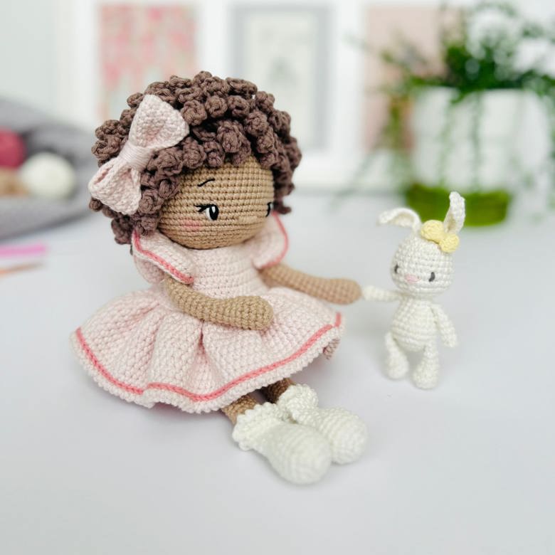 Crochet Doll Pattern Amigurumi, Handmade gift for girls - crochet