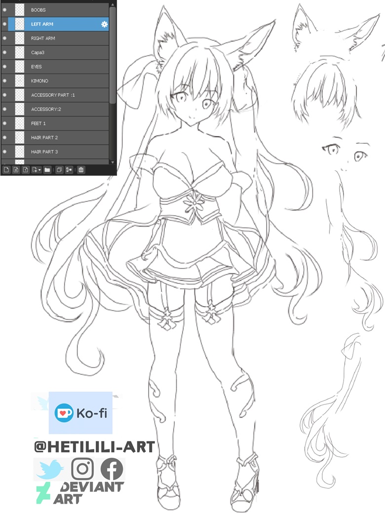 Anime Girl Full Body Drawing Pic - Drawing Skill