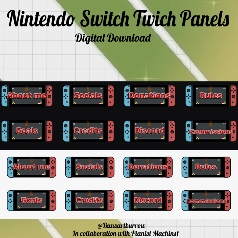 Nintendo Switch Twitch Panels - Bun's Ko-fi Shop - Ko-fi ️ Where ...