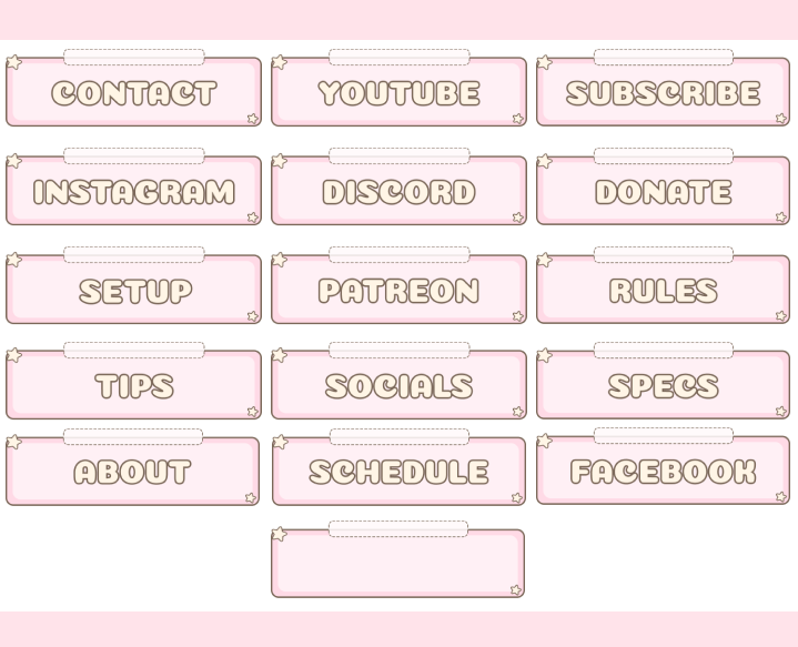 Twitch panels - Light Pink - Giuli's Ko-fi Shop - Ko-fi ️ Where ...