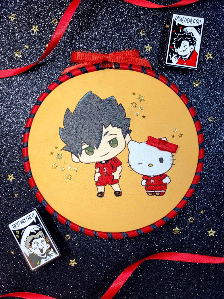 Embroidery || Haikyuu x Sanrio Collab - knotscape's Ko-fi Shop - Ko-fi ...