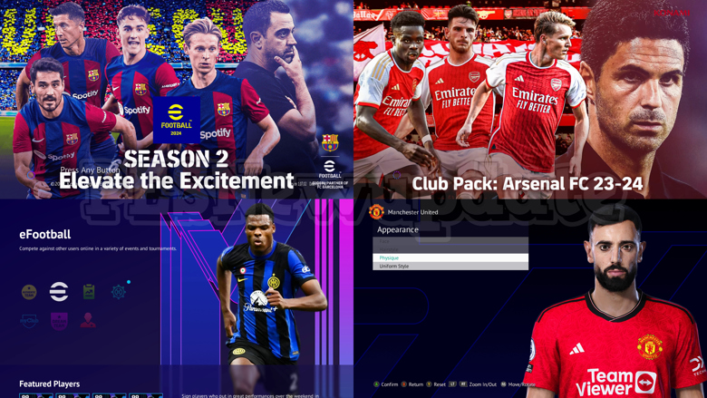 eFootball 2024 já está disponível gratuitamente na PlayStation Store