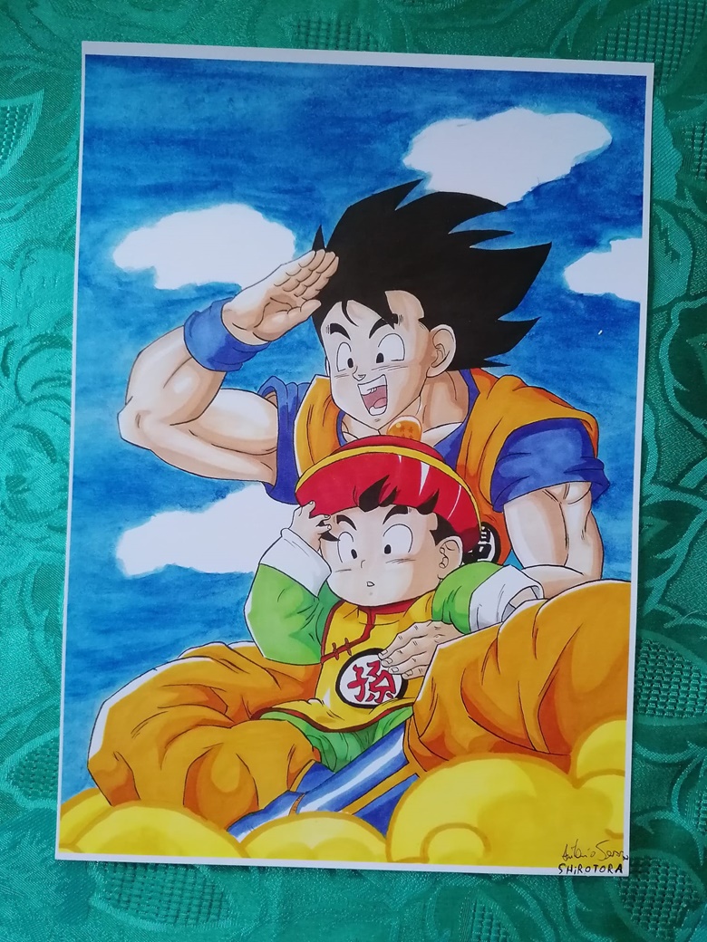 GOKU, Print Poster Poster Dragon Ball Z, Illustration 