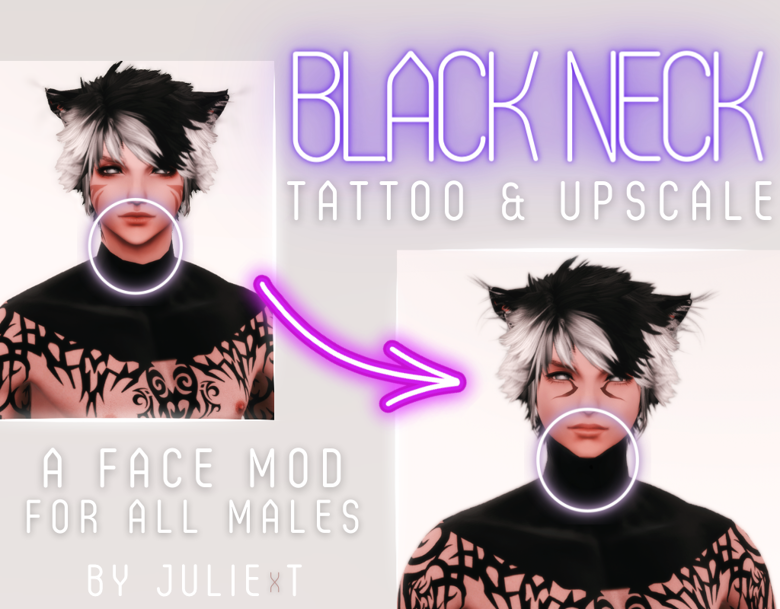 Black Neck for All Males | Face Mod - JULIExT's Ko-fi Shop - Ko-fi ️ ...