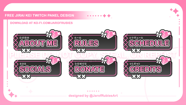 Twitch Stream Package Jirai Kei Zeniths Ko Fi Shop Ko Fi ️ Where Creators Get Support