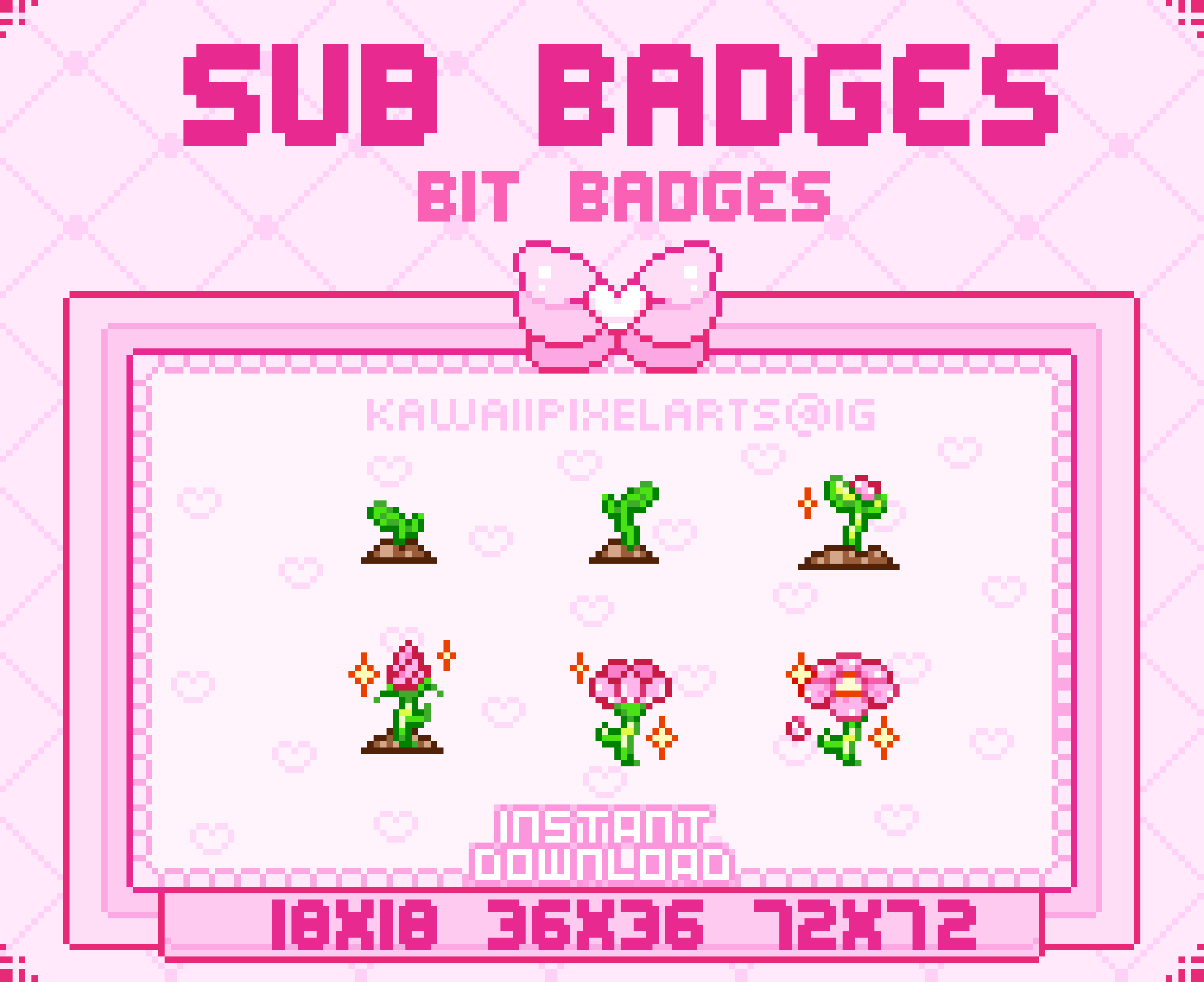 Twitch Flower Badges