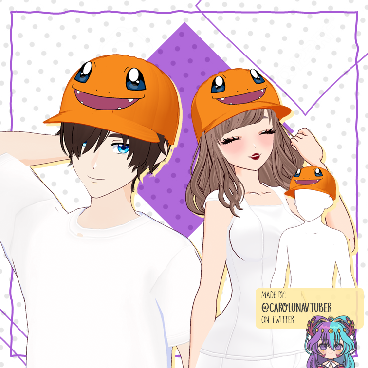 【vroid Hair】charmander Cap Carolunavts Ko Fi Shop Ko Fi ️ Where