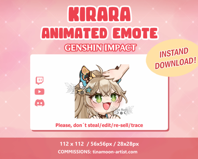 Kirara Pat Genshin Animated Emote - TinaMoon's Ko-fi Shop - Ko-fi ️ ...