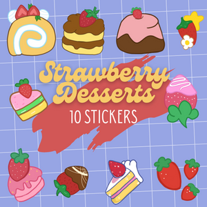 Strawberry Stickers - Free food Stickers