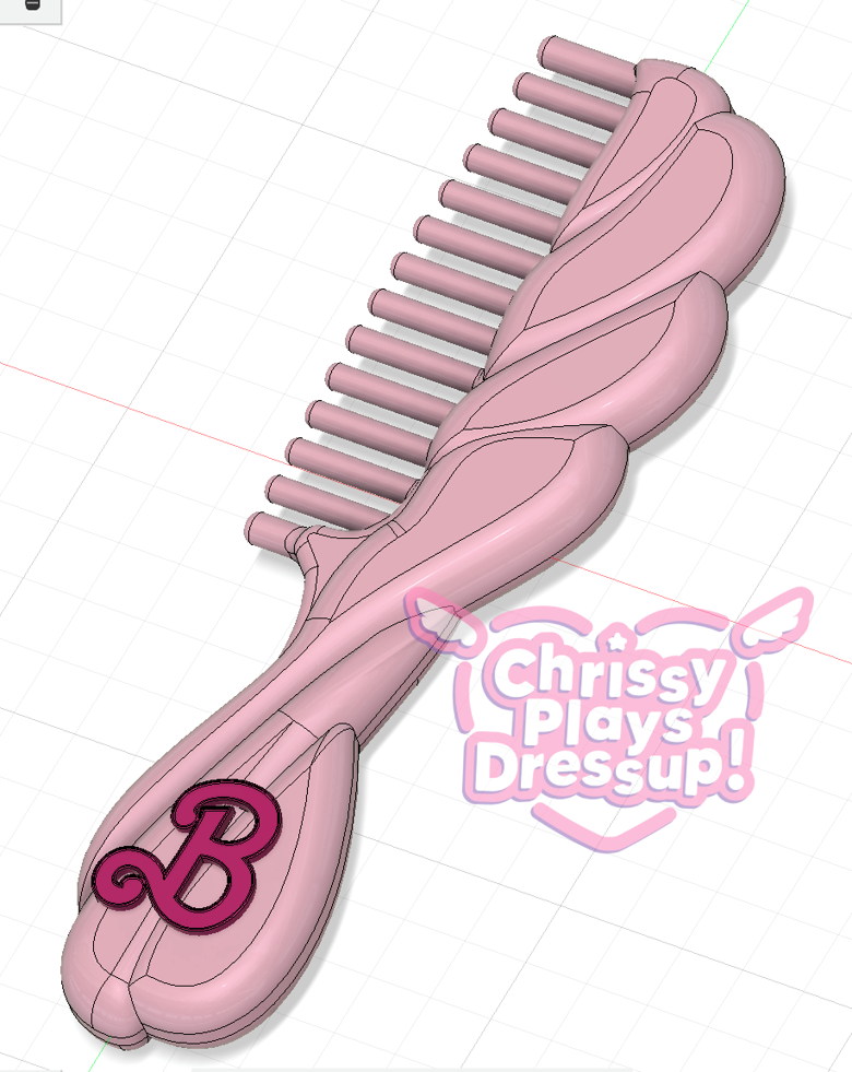 Barbie Comb 3D model