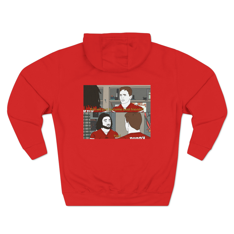 Friends hoodie red hot sale