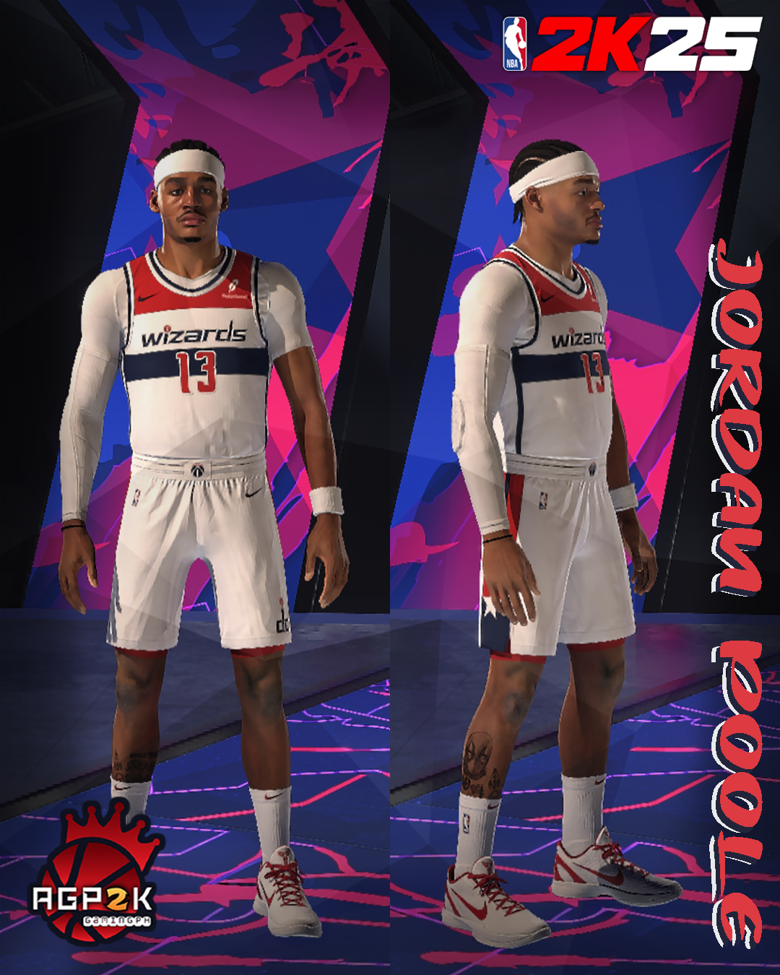 Jordan Poole Washington Wizards 2024-2025 Game Worn City