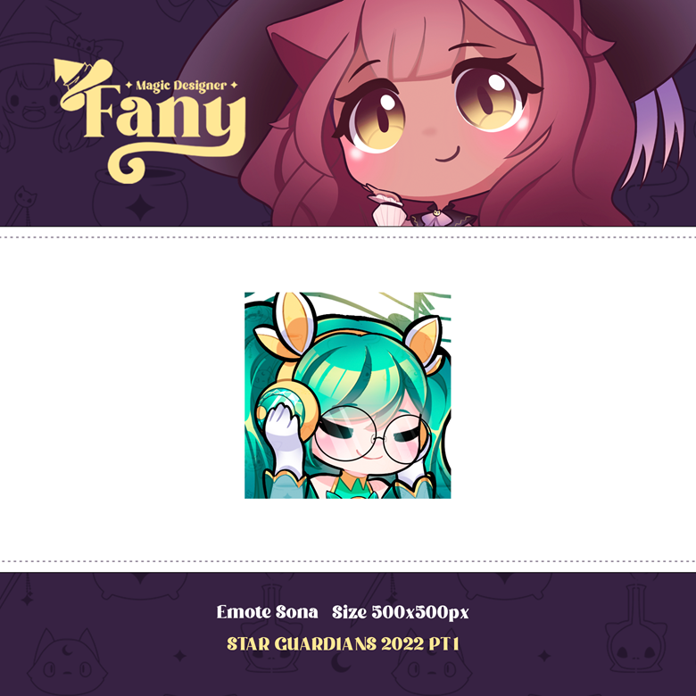 Emote Sona Star Guardian 2022 Pt 1 - Fany Studio's Ko-fi Shop - Ko-fi ️ ...