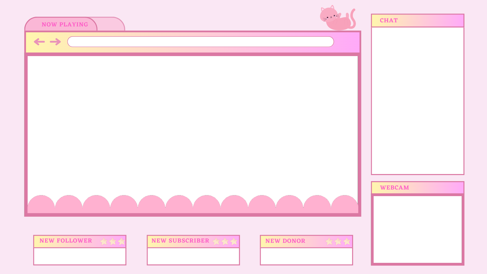 Cute Pink Overlay - Twitch - Quarris Time's Ko-fi Shop - Ko-fi ️ Where 