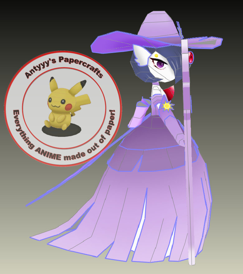 Pokemon - Gardevoir Espeon & Umbreon Witch Papercraft Pack - Antyyy's ...