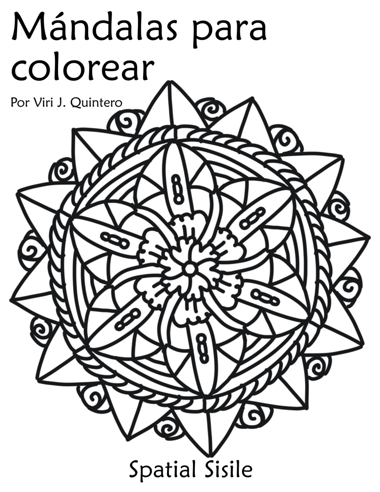 Librito para colorear: Mándalas - Spatial Sisile's Ko-fi Shop - Ko-fi ️ ...