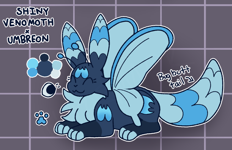 VENOMOTH x UMBREON FUSION ADOPT - stardustluxio's Ko-fi Shop - Ko-fi ️ ...