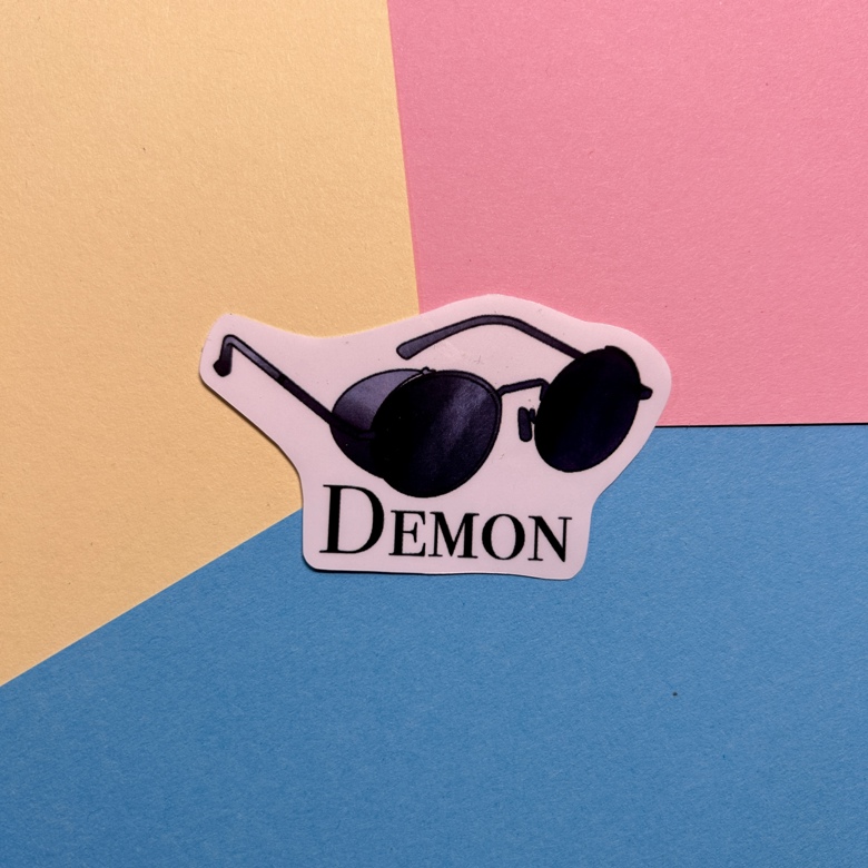 Sticker Good Omens Crowley glasses - Señorita Crafty's Ko-fi Shop - Ko ...