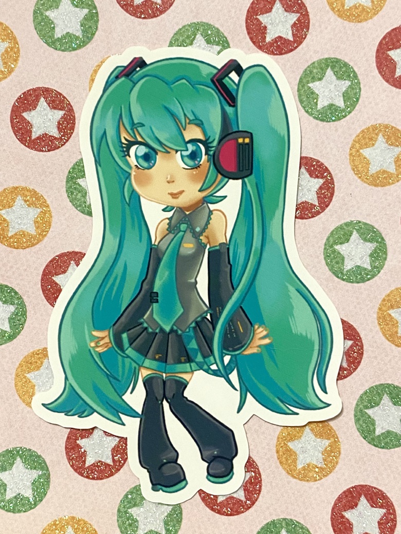 Vocaloid stickers / round pin - DinoseaStar's Ko-fi Shop - Ko-fi