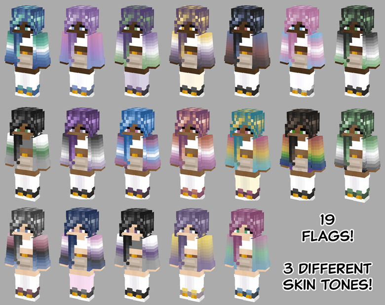 Mob Costume Party Minecraft Skin Pack - Kaini's Pixels's Ko-fi