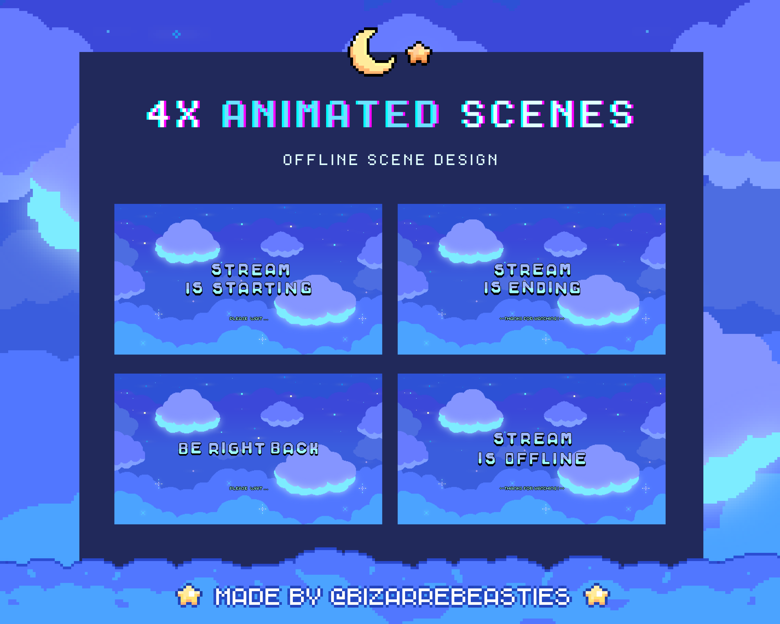 Design pixel art icons for streams or discord by Skyefire