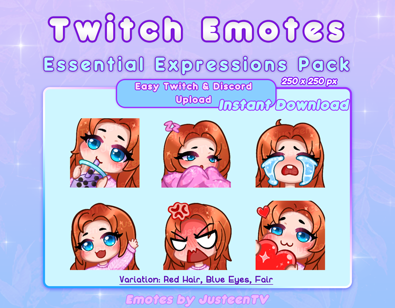 Twitch / Discord Emote Pack Among Us Blue 