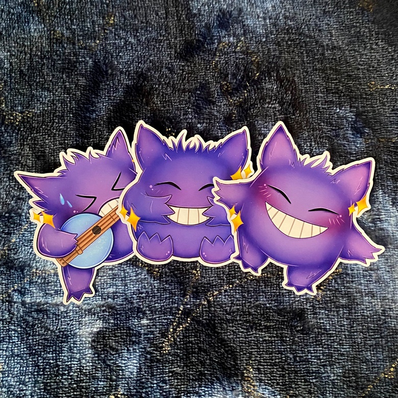 'Gengar' Stickers - BungeeBlood's Ko-fi Shop - Ko-fi ️ Where creators ...