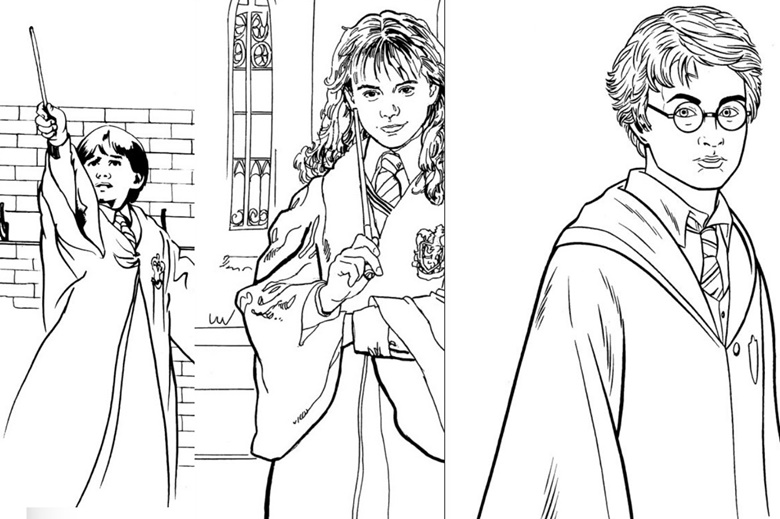 Harry Potter Colouring Pages | contabilidadecidada.com.br