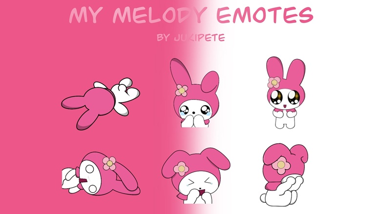 My Melody Emotes - Jun's Ko-fi Shop - Ko-fi ️ Where creators get ...