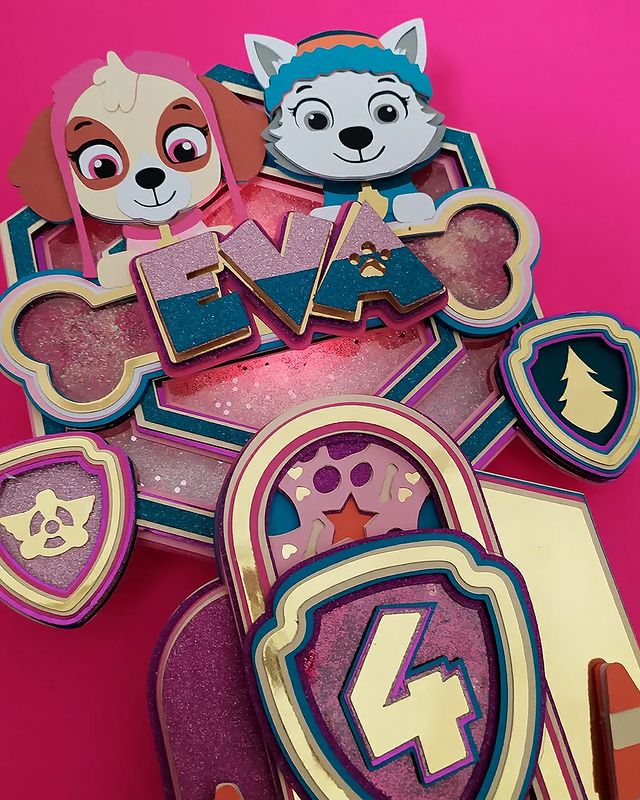 Cake Topper Skye & Everest - Paw Patrol - sylueta's Ko-fi Shop - Ko-fi ...