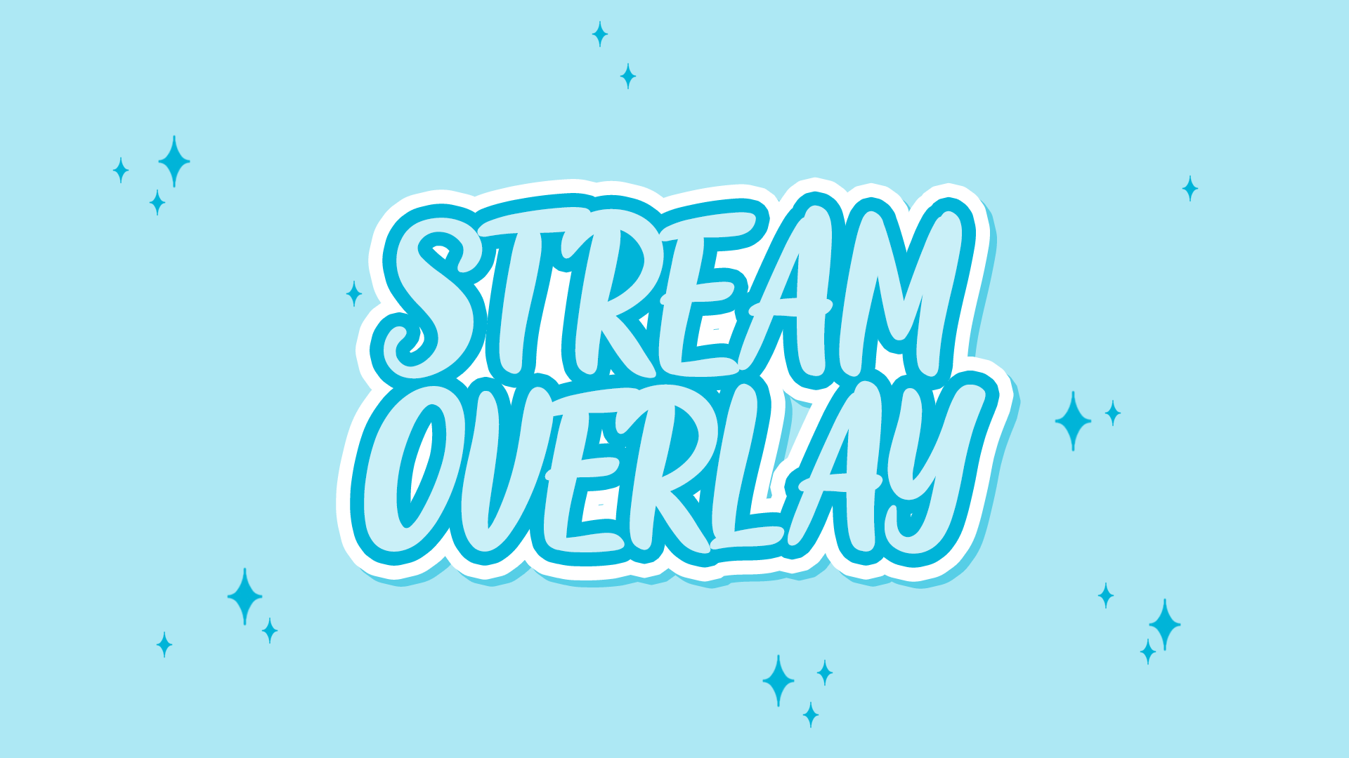 Twitch Stream Overlay - Blue sparkles - Belle's Spell's Ko-fi Shop - Ko ...