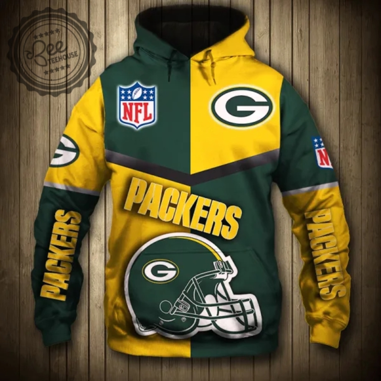 Green Bay Packers Ladies Apparel 3D Printed Tshirt Sweatshirt Hoodie M ...