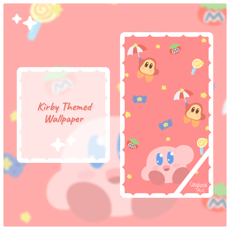 Kirby PC wallpaper - Doodliver's Ko-fi Shop - Ko-fi ❤️ Where