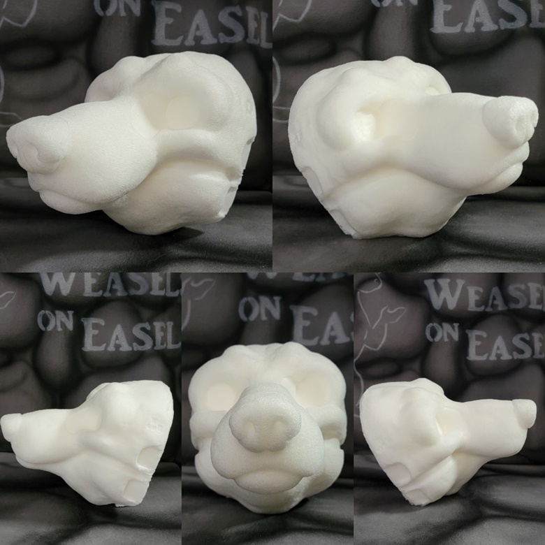Sergal Head Base (Foam / Hand Sculpted) - Birk's Ko-fi Shop - Ko