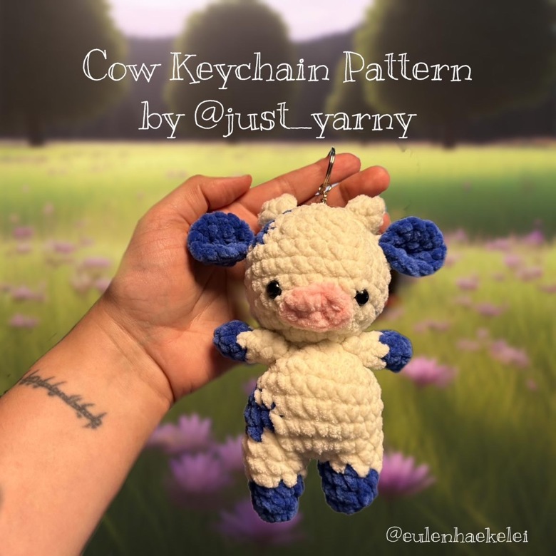 Cow Key Chain Pattern - Yarny's Ko-fi Shop - Ko-fi ️ Where creators get ...