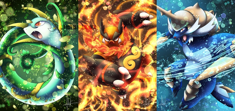 Unova Starters - Pokemon & Anime Background Wallpapers on Desktop Nexus  (Image 1103994)