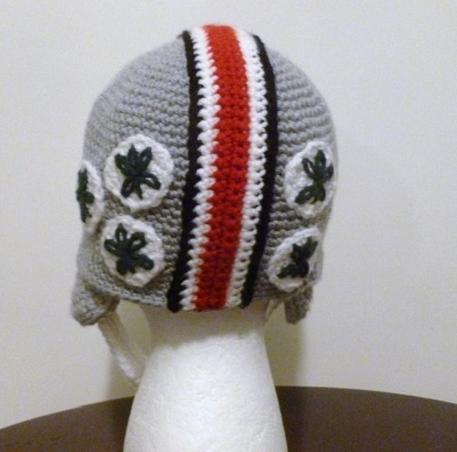 Ohio State Buckeyes Inspired Helmet- Beanie-Hat-Football-Team Spirit ...