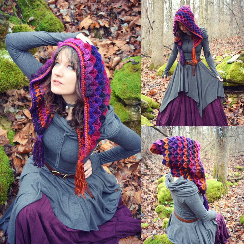 Quetzal Hood Crochet Pattern - Regina Weiss's Ko-fi Shop - Ko-fi ️ ...