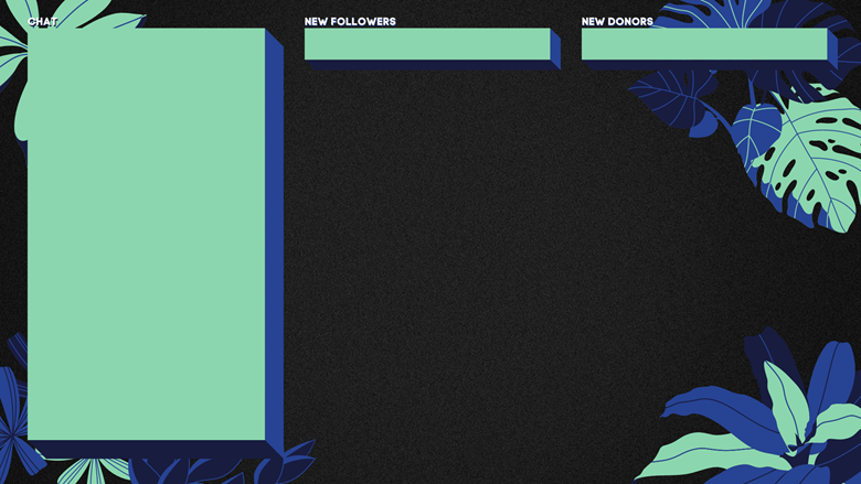 Dark Tropical Stream Overlay Set - Carly Smallbird's Ko-fi Shop