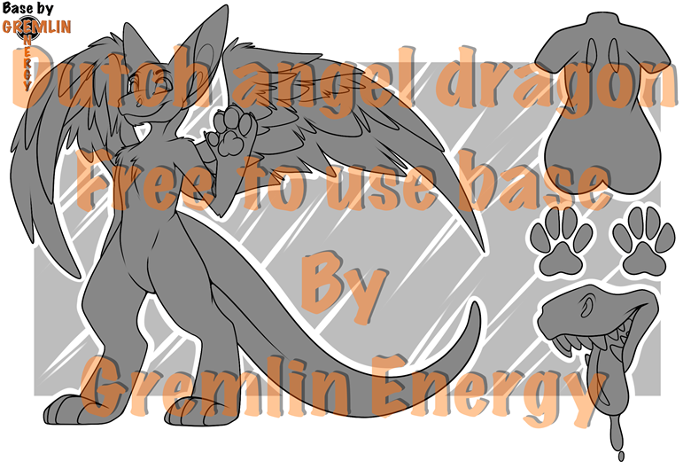 Dutch Angel Dragon Base (.PSD) - GremlinEnergy's Ko-fi Shop - Ko-fi ️ ...