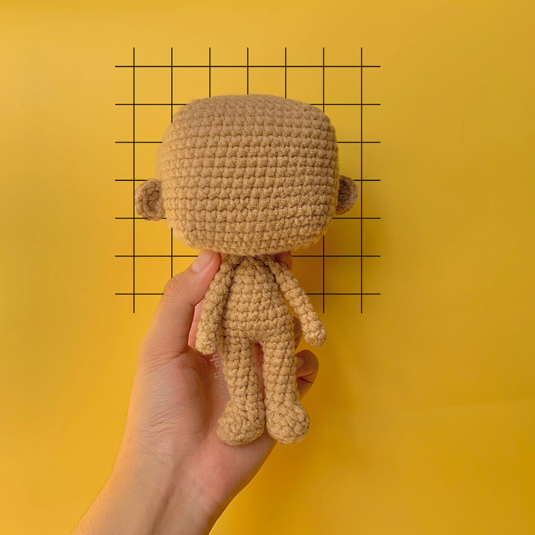 Square Head Doll Base Amigurumi Crochet Pattern - Detali.ph's Ko-fi 