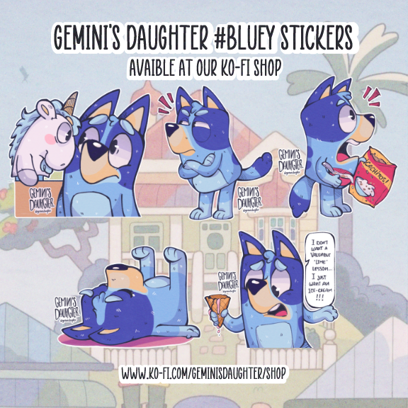 Bluey and Bingo Sticker - MireiaFdzArt's Ko-fi Shop - Ko-fi ❤️ Where  creators get support from fans through donations, memberships, shop sales  and more! The original 'Buy Me a Coffee' Page.