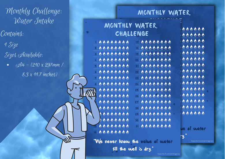 Free Water Tracker Printable (and Tips for Tracking Water Intake!)