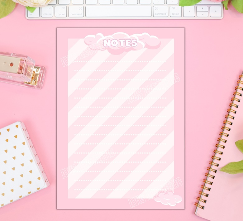 Kawaii Notepad Art Board Print for Sale by kawaiilife