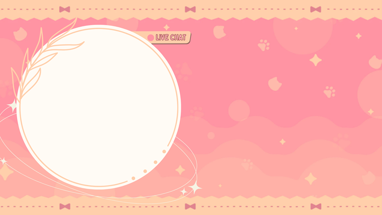 [free] Pink Cat Neko Stream Overlay Package - Harumichu's Ko-fi Shop 