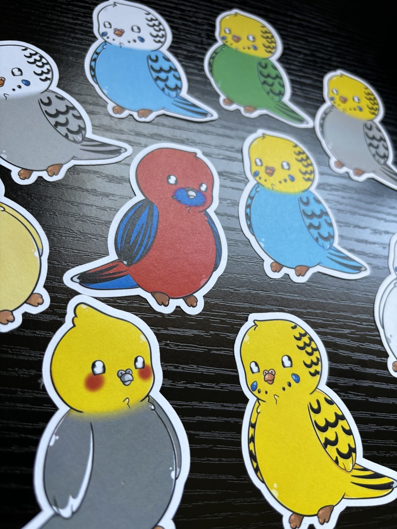 Bird Sticker / Vogel Sticker - Kiu 's Ko-fi Shop - Ko-fi ️ Where ...