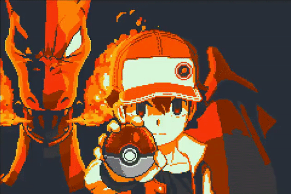 Pokemon RED power of three - animated - Pokemon Hues's Ko-fi Shop