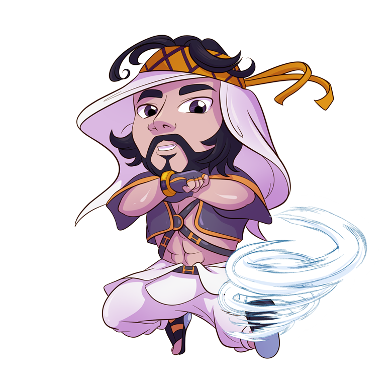 SF6 Chibi Zangief Die Cut Sticker - Kanme Studios's Ko-fi Shop