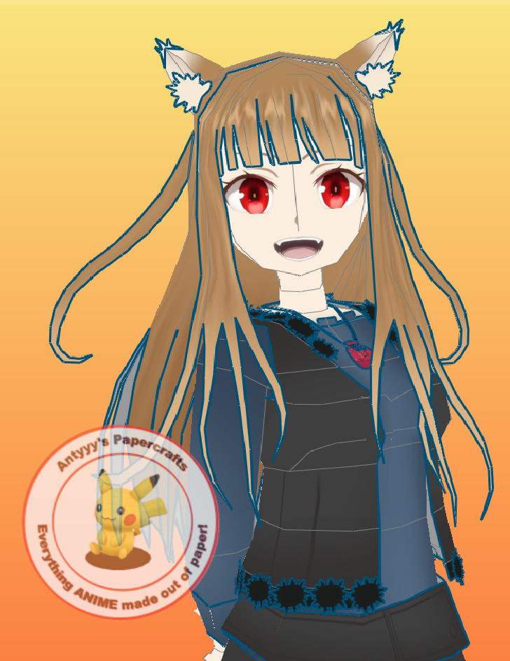 Spice And Wolf - Holo Papercraft - Antyyy's Ko-fi Shop - Ko-fi ️ Where ...