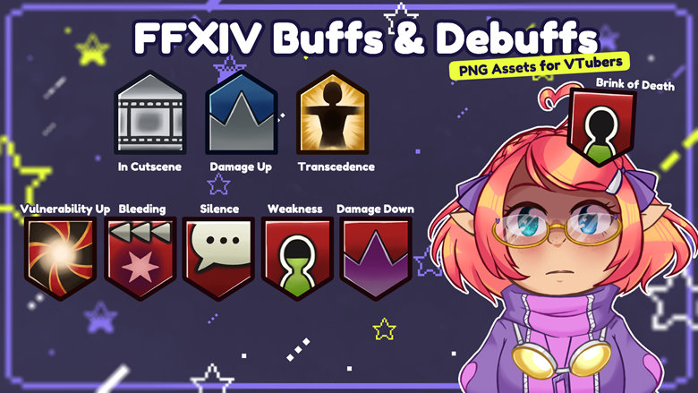 【VTuber Assets】 FFXIV Buffs & Debuffs - ViMiMi's Ko-fi Shop - Ko-fi ️ ...